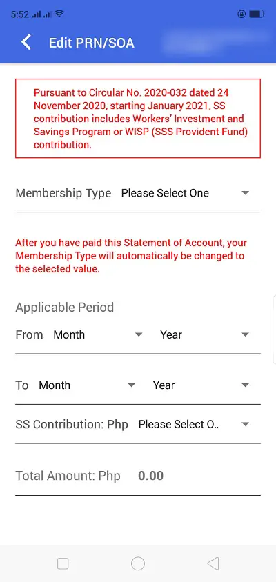 how to change amount of sss contribution online 9