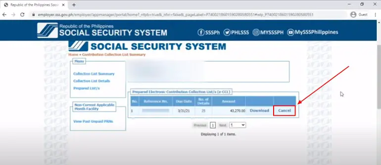 how to change employee contribution in sss 3