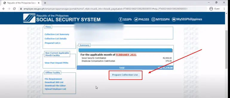 how to change employee contribution in sss 6