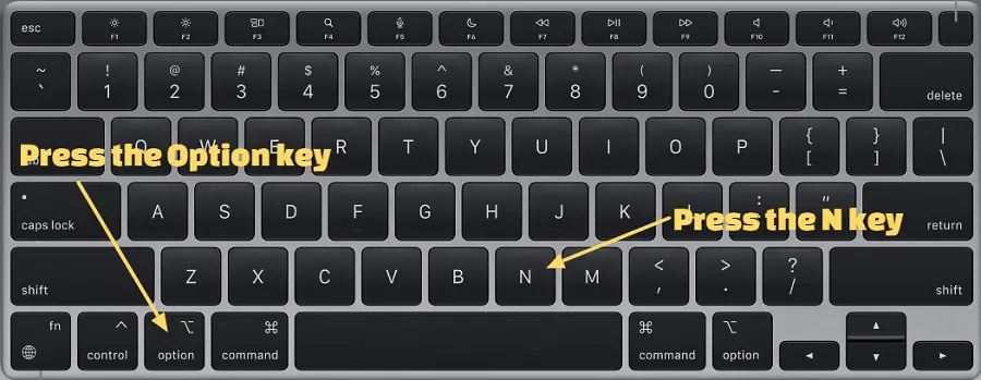 how to type enye on a mac computer or laptop