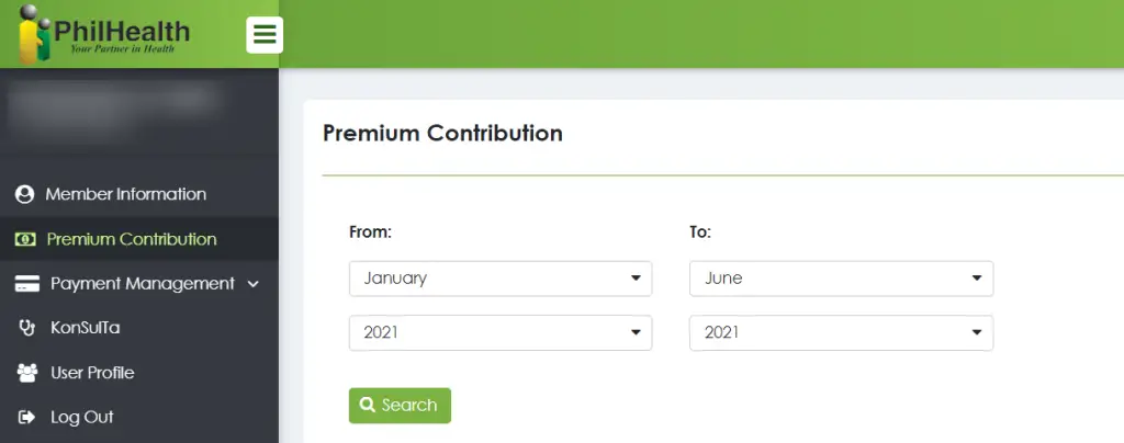 how to check philhealth contribution via the philhealth online member portal 1