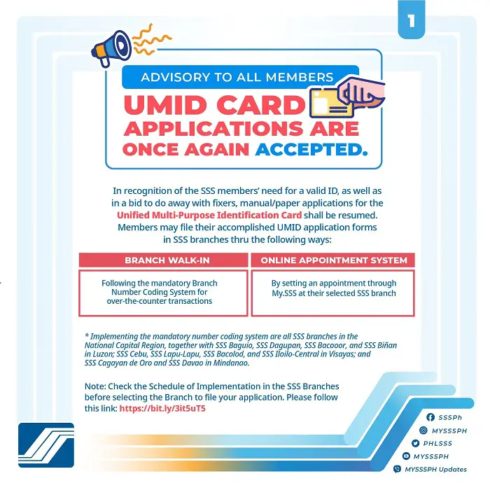 how to get umid id 1