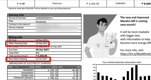 how to compute meralco bill 8