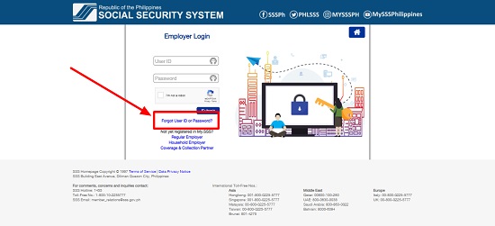 how to reset password in sss 9