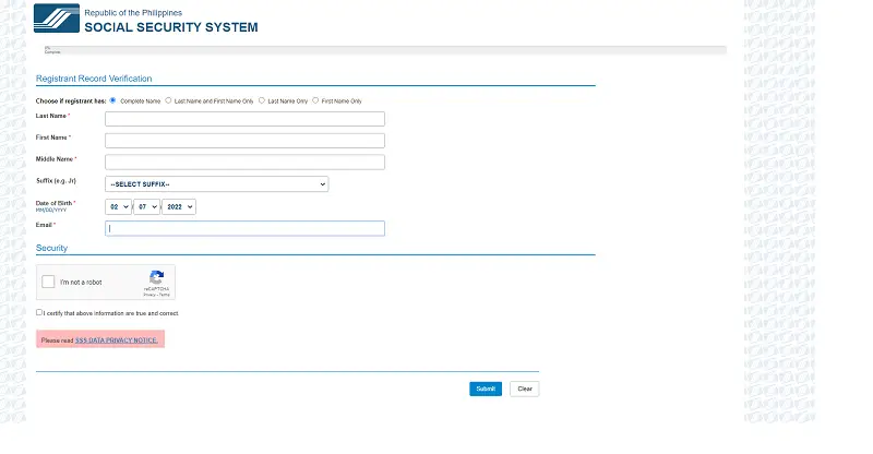 how to get SSS number online 5