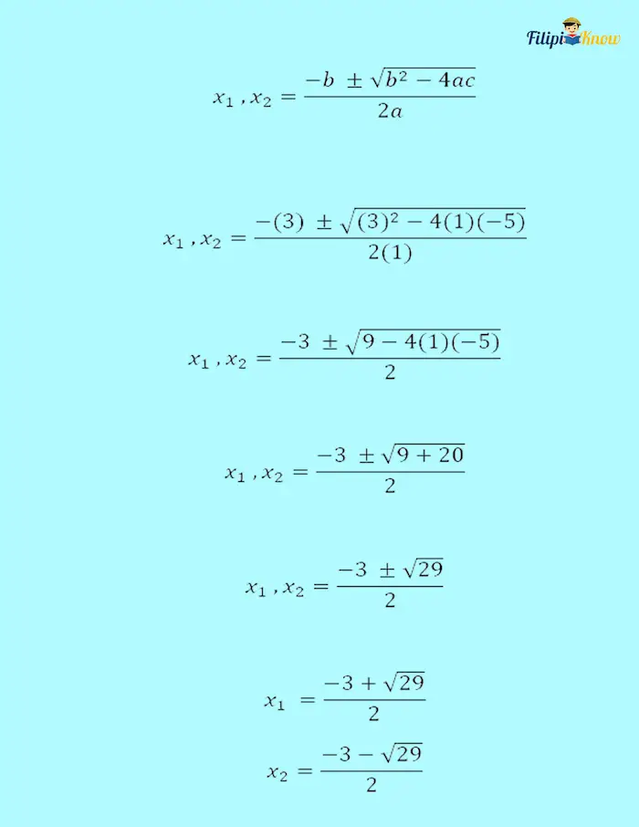 quadratic equations 16