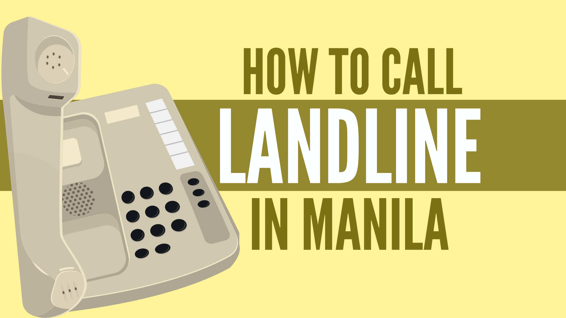 how to call phone using landline