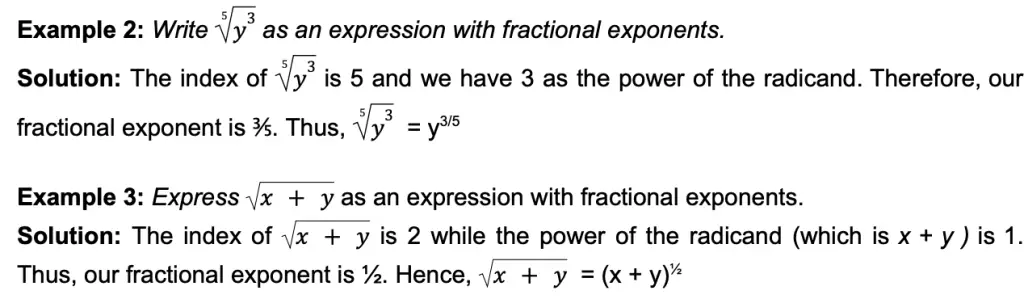 radical expressions examples 5