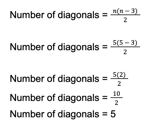 diagonals of a pentagon solution