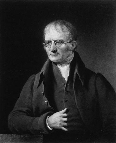 John Dalton, the British chemist who introduced the atomic theory into chemistry