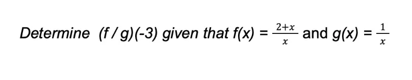 operations on functions example 3