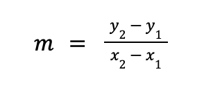 slope of a line formula