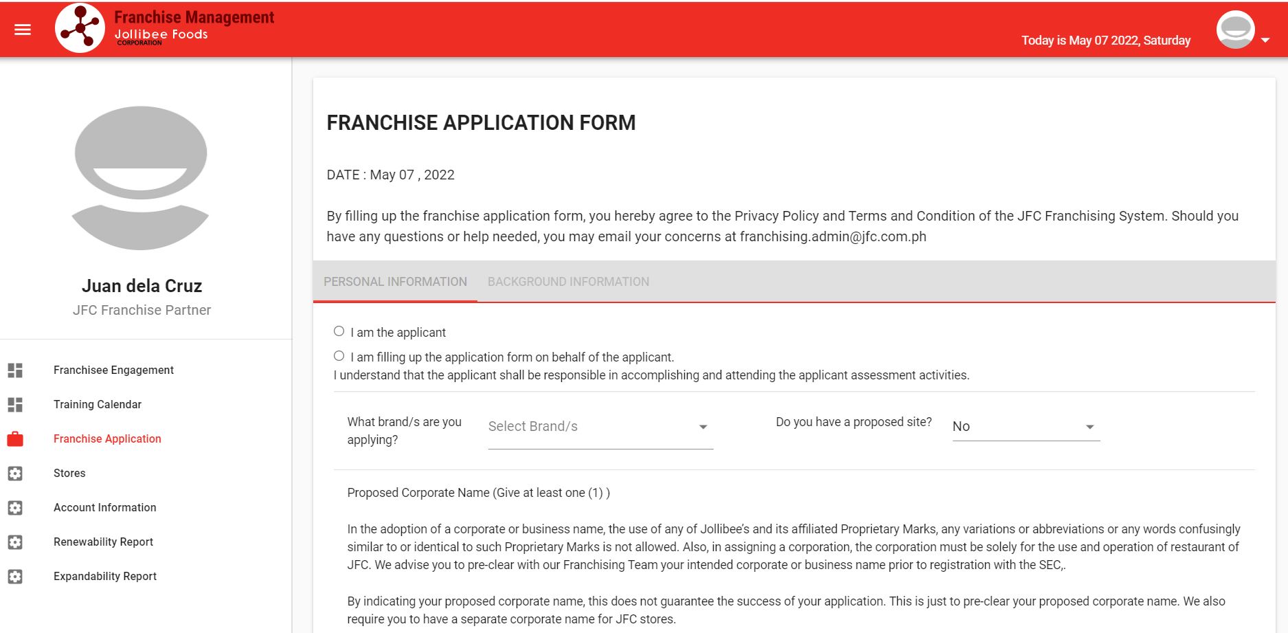 jollibee franchise business plan