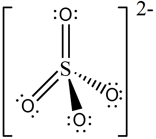 molecular geometry of sulfate