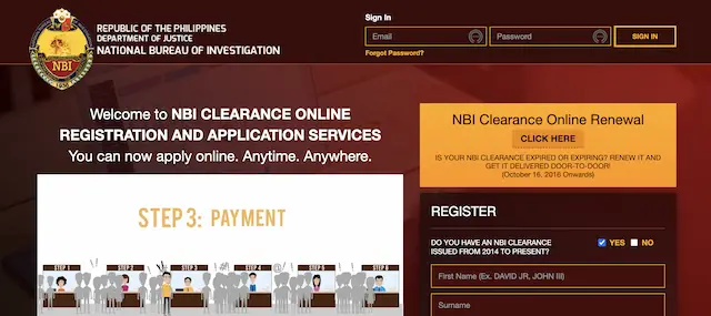 nbi clearance online renewal 1