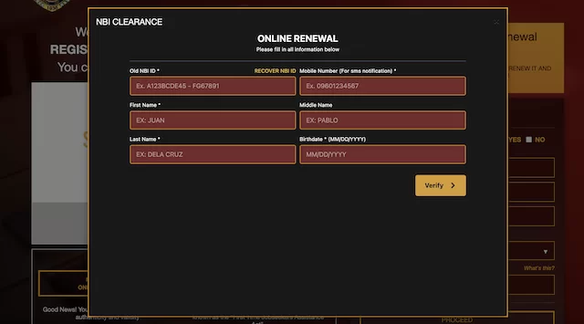 nbi clearance online renewal 2