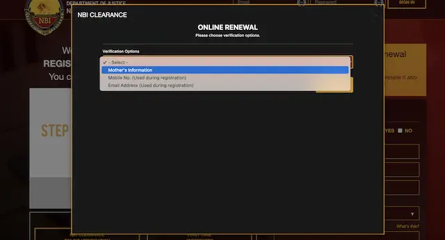 nbi clearance online renewal 3