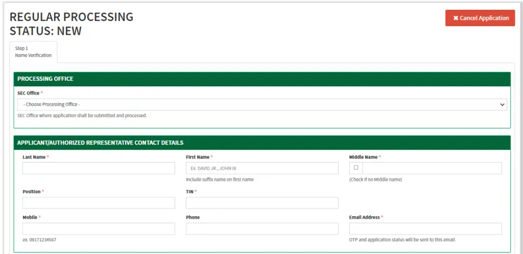 sec business name registration 3