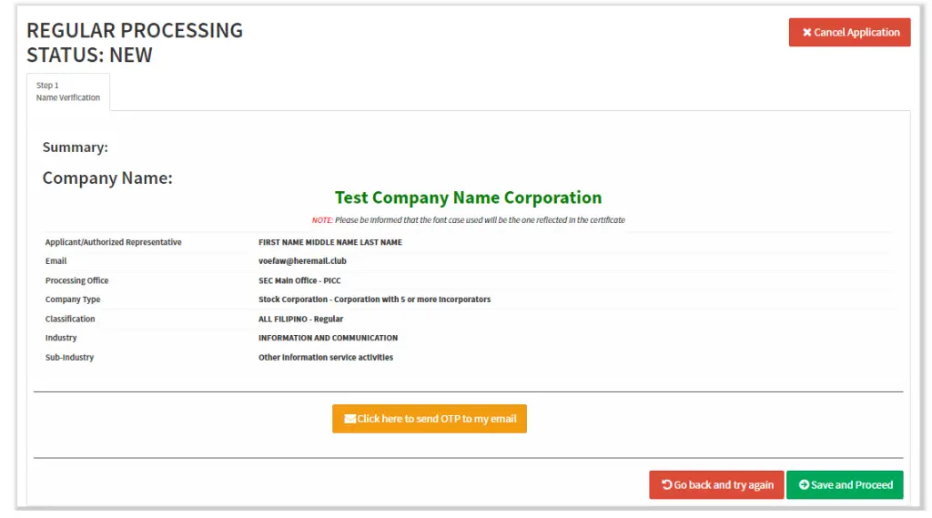 sec business name registration 7