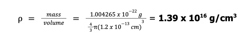 density of nuclei