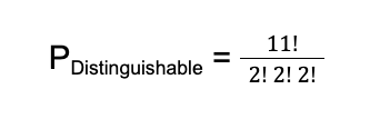 distinguishable permutation sample problem 3