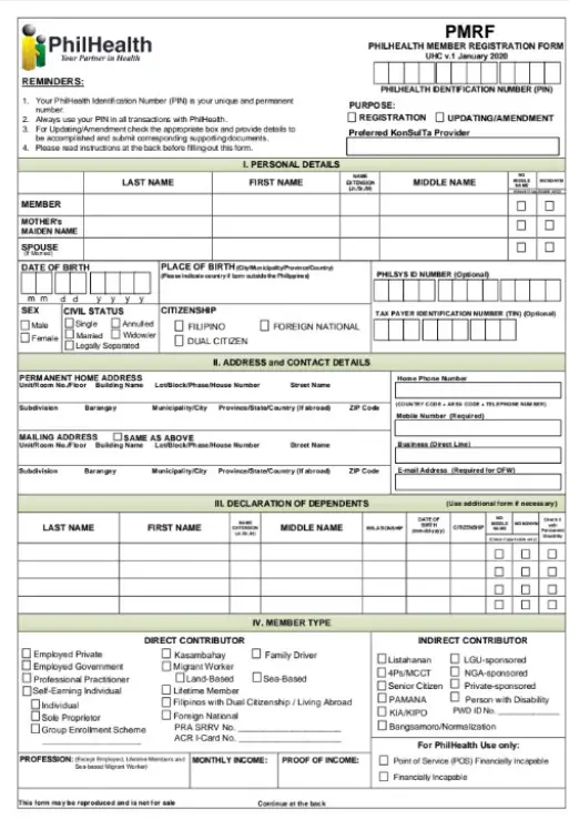 how to update dependents in philhealth online 1