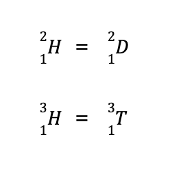 other names for isotopes of hydrogen