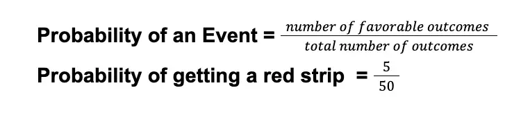 theoretical probability red strip