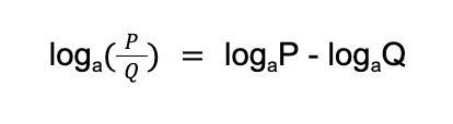 quotient property of logarithms