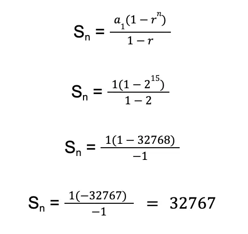 sum of a finite geometric series sample problem 1