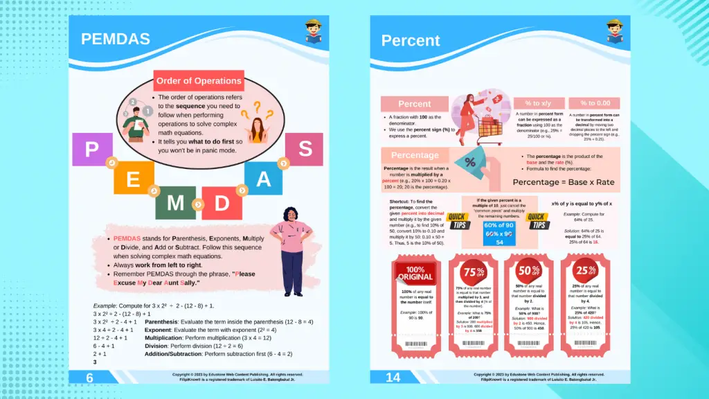 printable math study guide