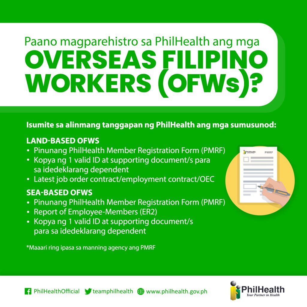 how to register in philhealth if you are OFW