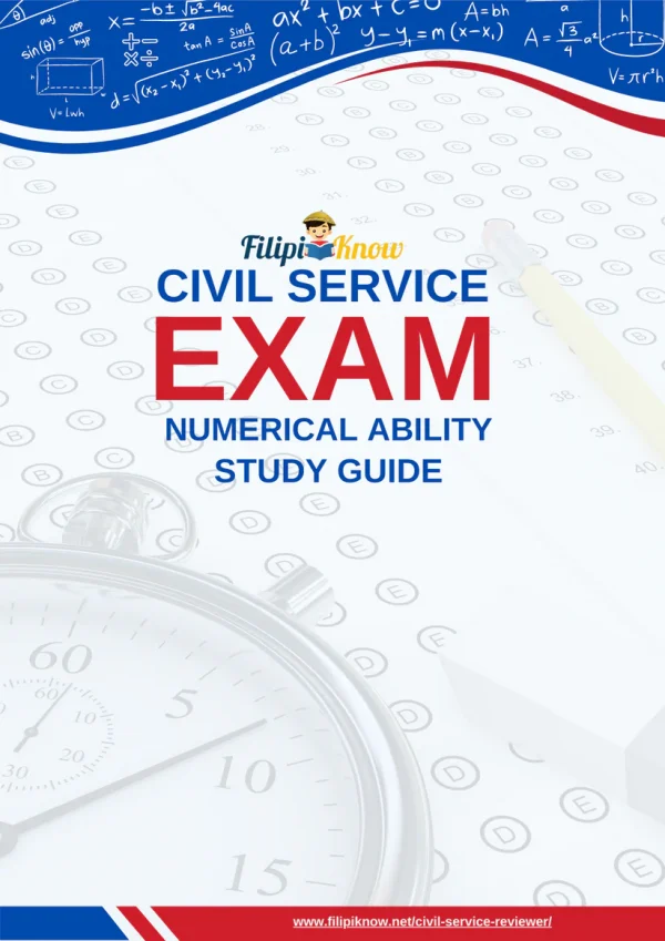 Complete Civil Service Exam Numerical Ability Study Guide Bundle [Digital Downloads]