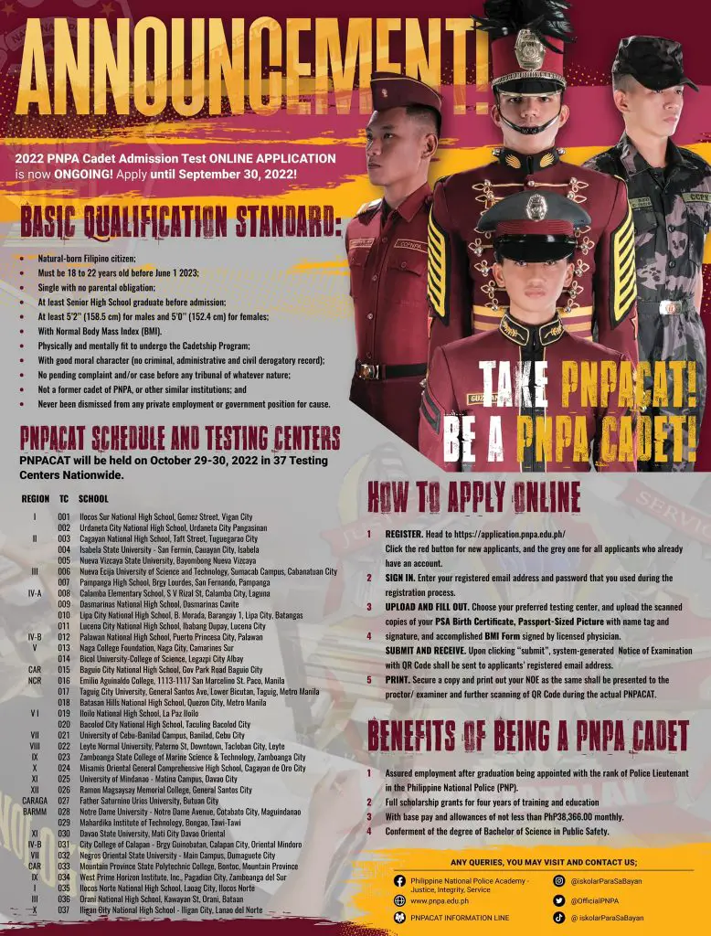 how to be a fire officer in the philippines by joining the pnpa cadetship program